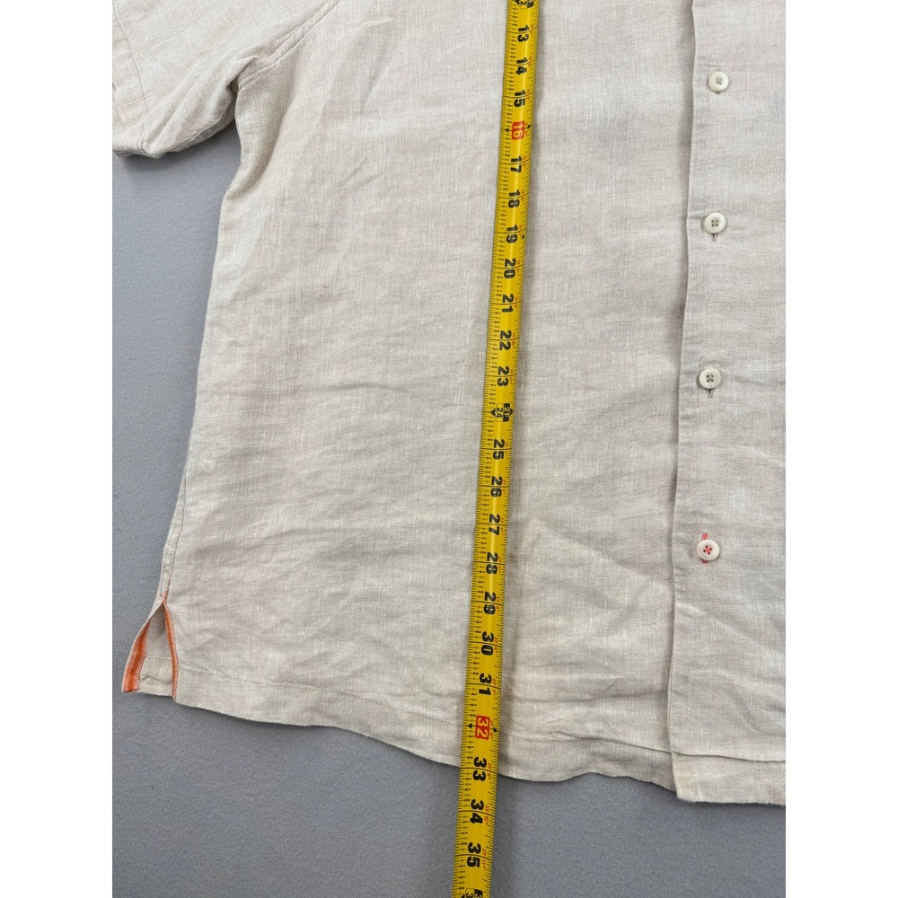 Tommy Bahama 100% Linen Mens 1XLB Short Sleeve Button Down Camp Shirt Summer - Picture 7 of 12